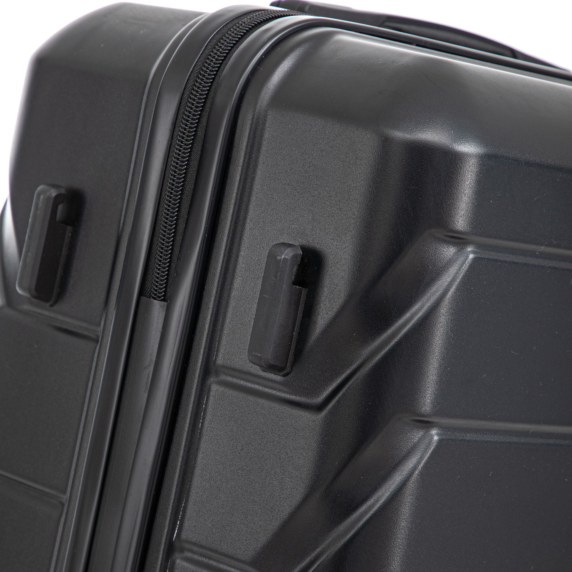 Hard Shell Luggage With Scratch Resistant Surface, 4 Wheels, Combination Lock & Side Hooks