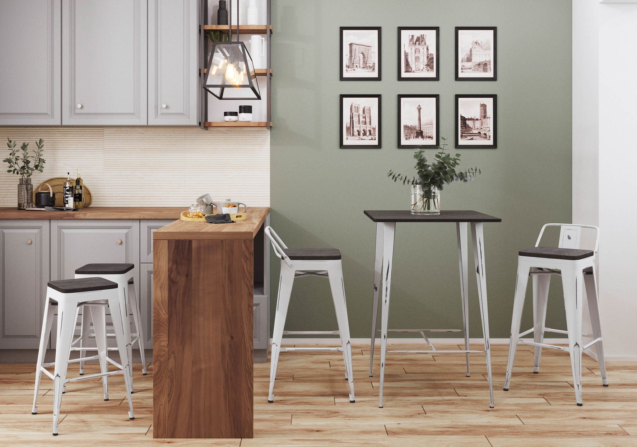 Oregon - Contemporary Barstool (Set of 2)