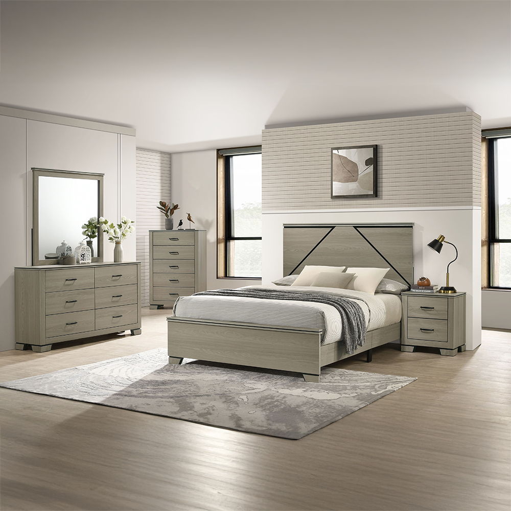 Joanna - Mirror - Weathered Gray