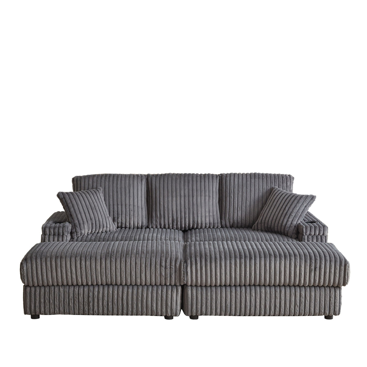 3 Seater Sofa With 2 Ottomans For Living Room