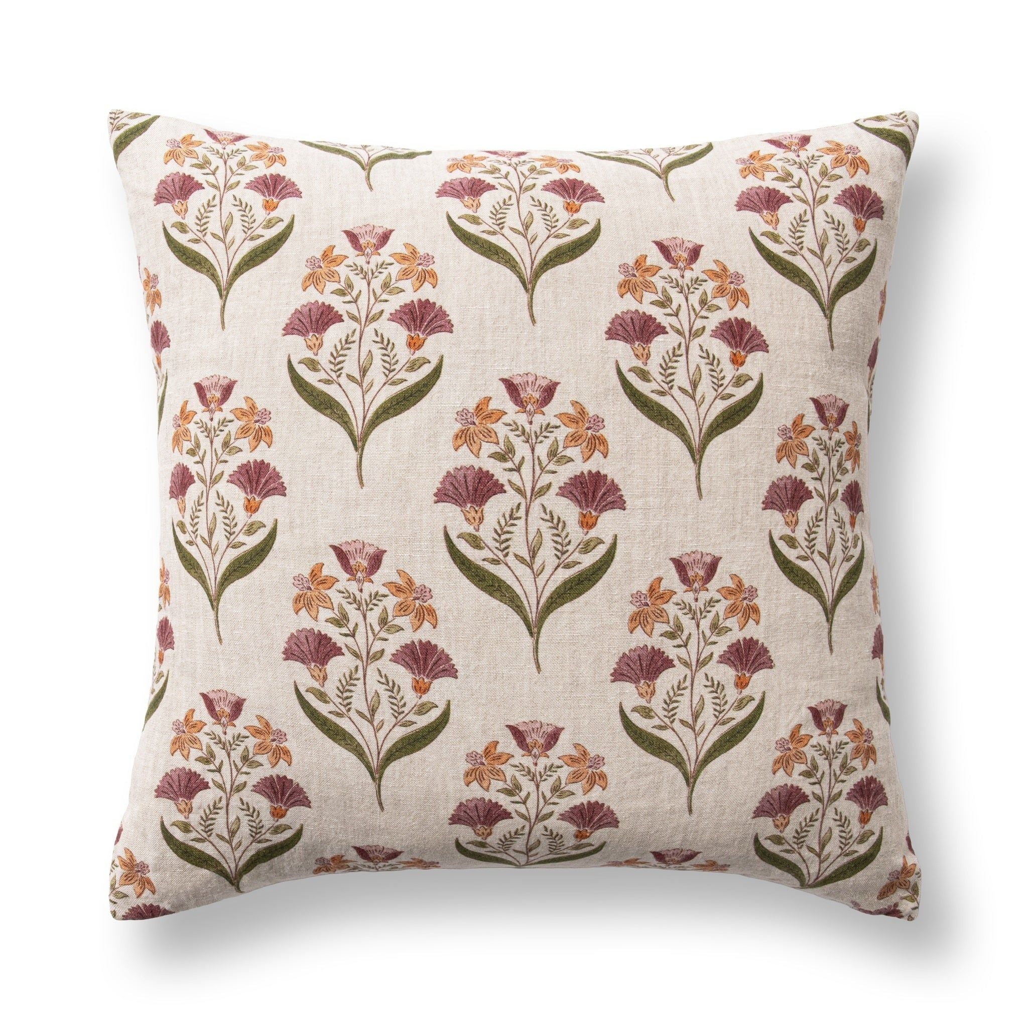 Bluffs - 22" x 22" Pillow - Olive Green / Multi