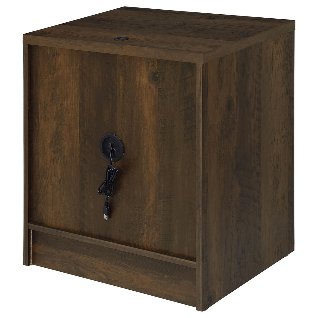 Geary - 2 Drawer Nightstand With LED Lights And USB Charging Ports
