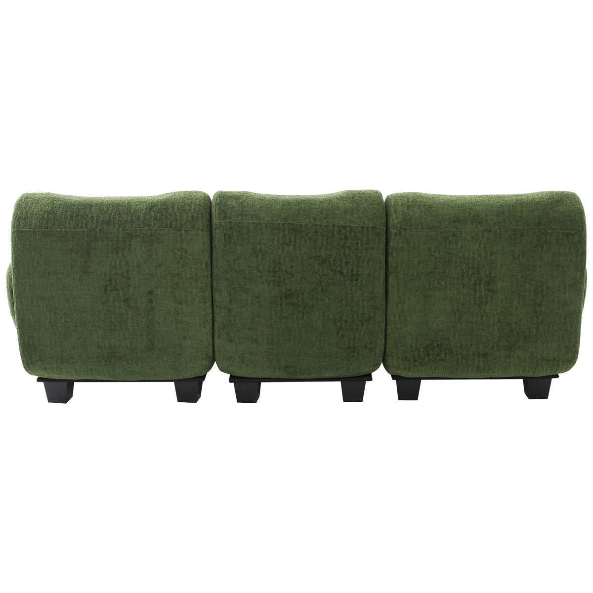 3 Seater Sofa Couch With Curved Armrests