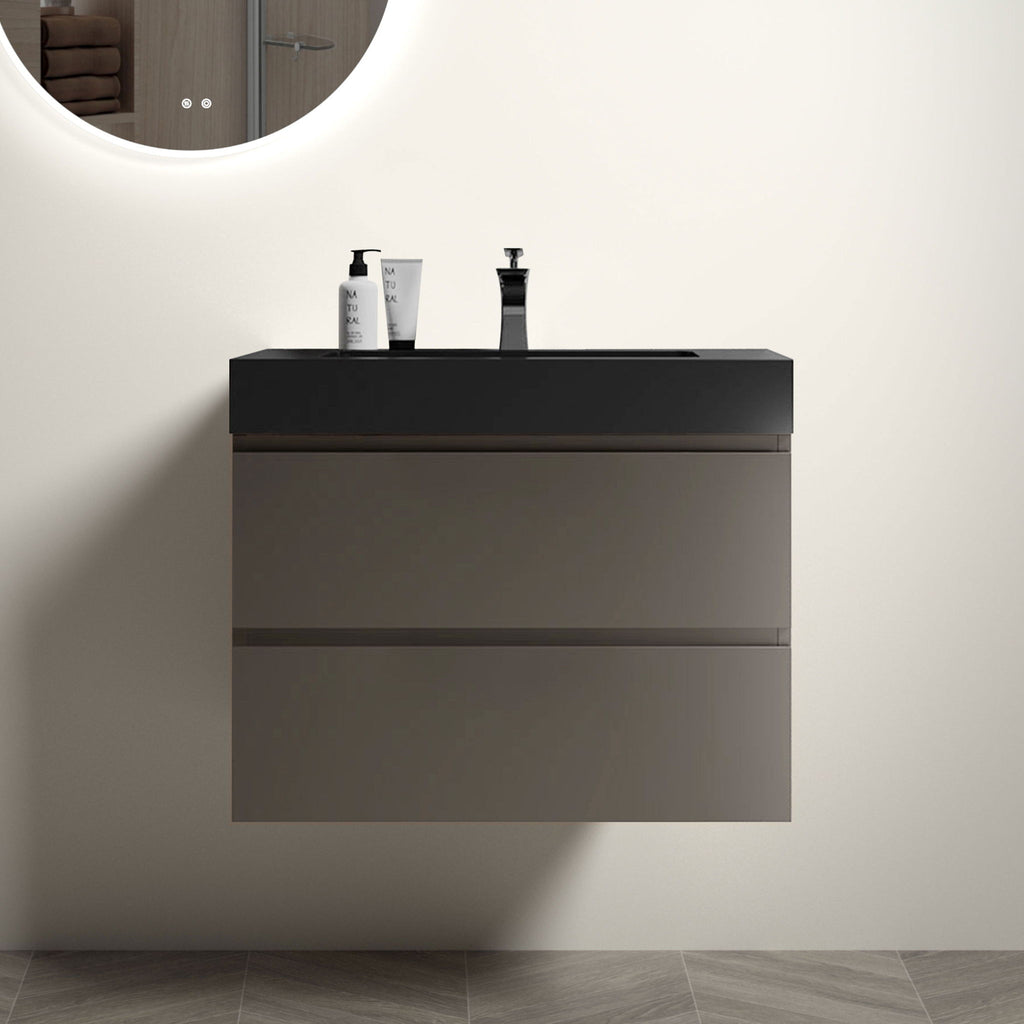 Alice - Bathroom Vanity With Sink, Wall Mounted, Floating