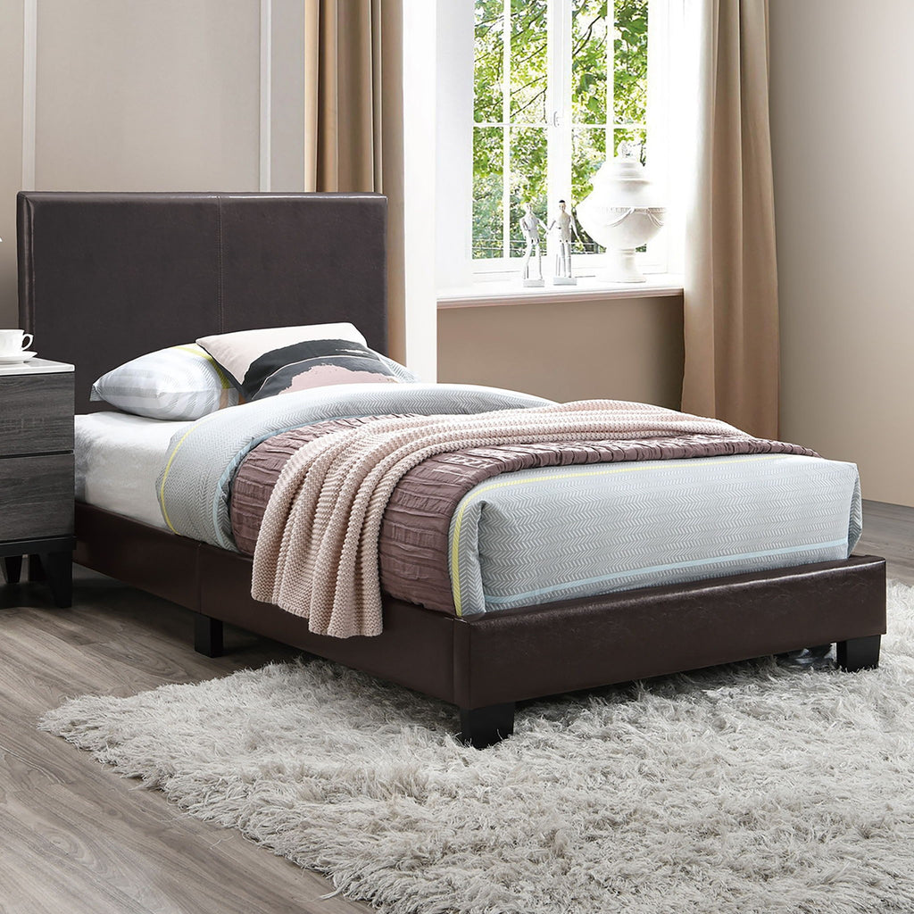 Upholstered Bed With Adjustable Headboard