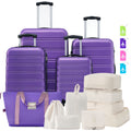 Hardshell Luggage Sets 4 Pieces + Bag Spinner Suitcase With Tsa Lock Lightweight - 16" / 20" / 24" / 28" Luggages