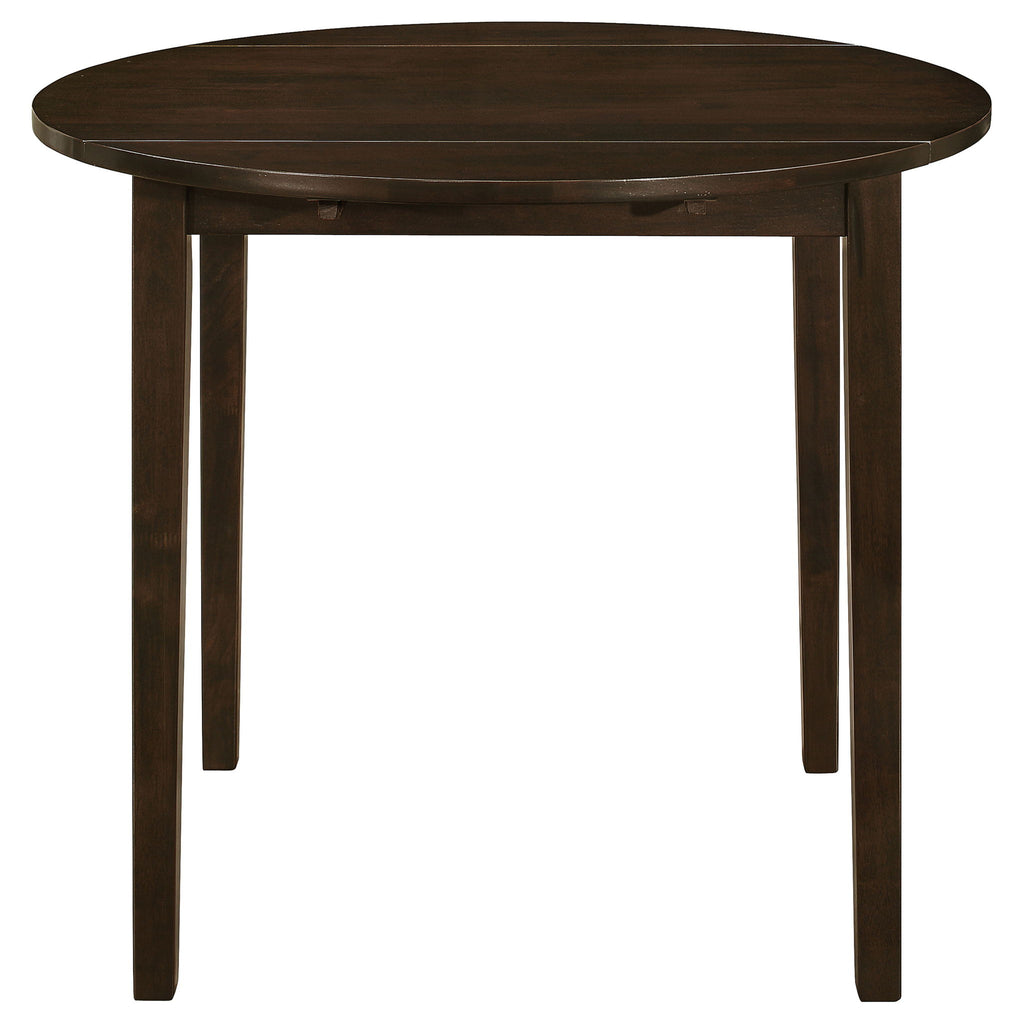 3 Piece Dining Set With Drop Leaf Table And Upholstered Chairs