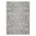 Geometrix - 5'3" X 7'3" Area Rug Geometric & 3D Effect - Ivory / Gray