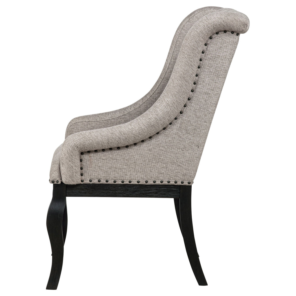 Kinzler - Arm Chair (Set of 2) - Tan / Black