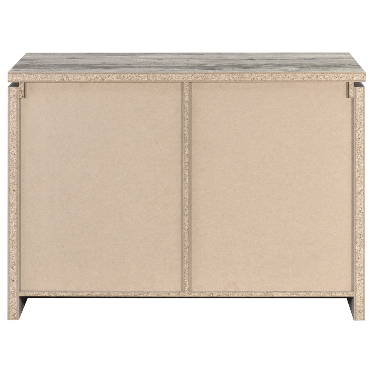 2 Door Accent Cabinet With Accents - Gray