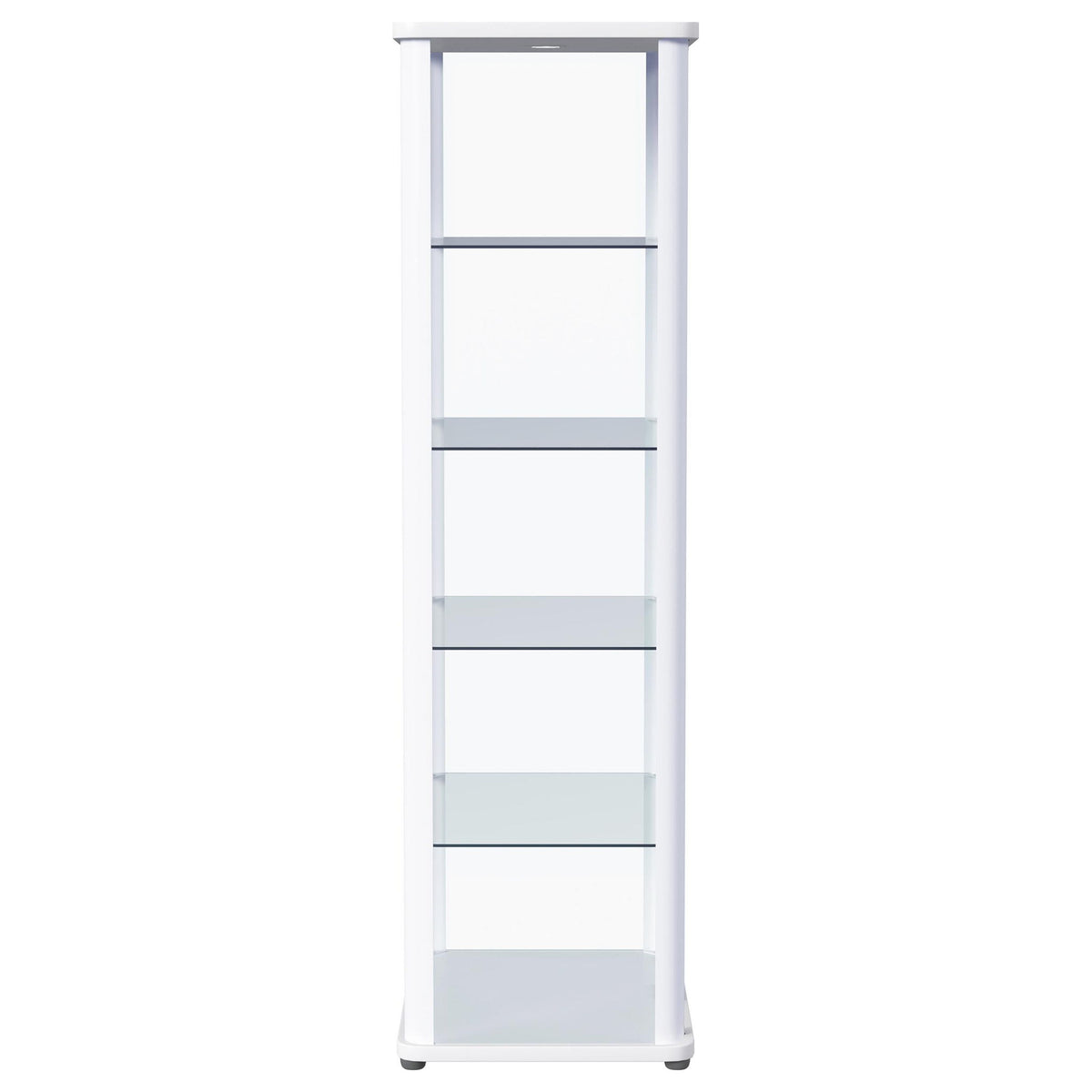 Nevra - 4 Shelf Display LED Curio Cabinet