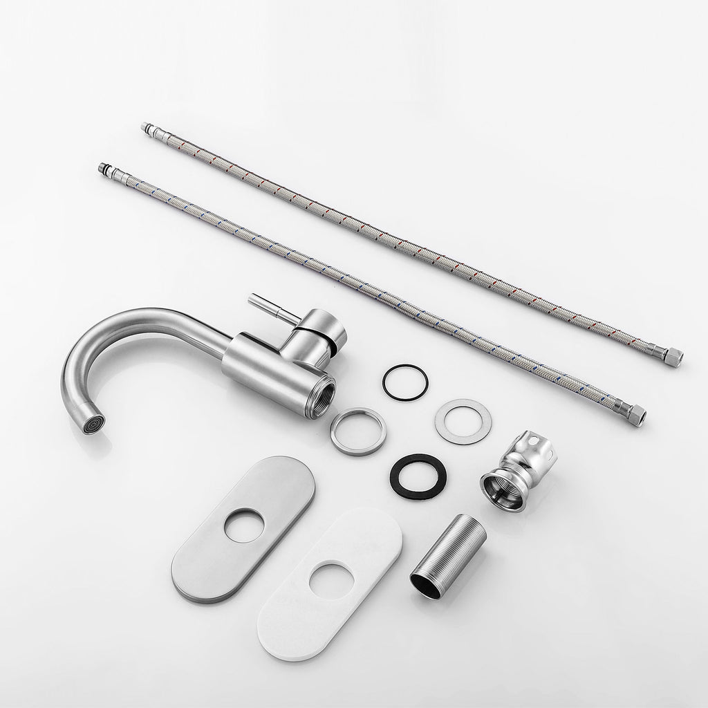 Modern Bathroom Faucet Single Hole Single Handle