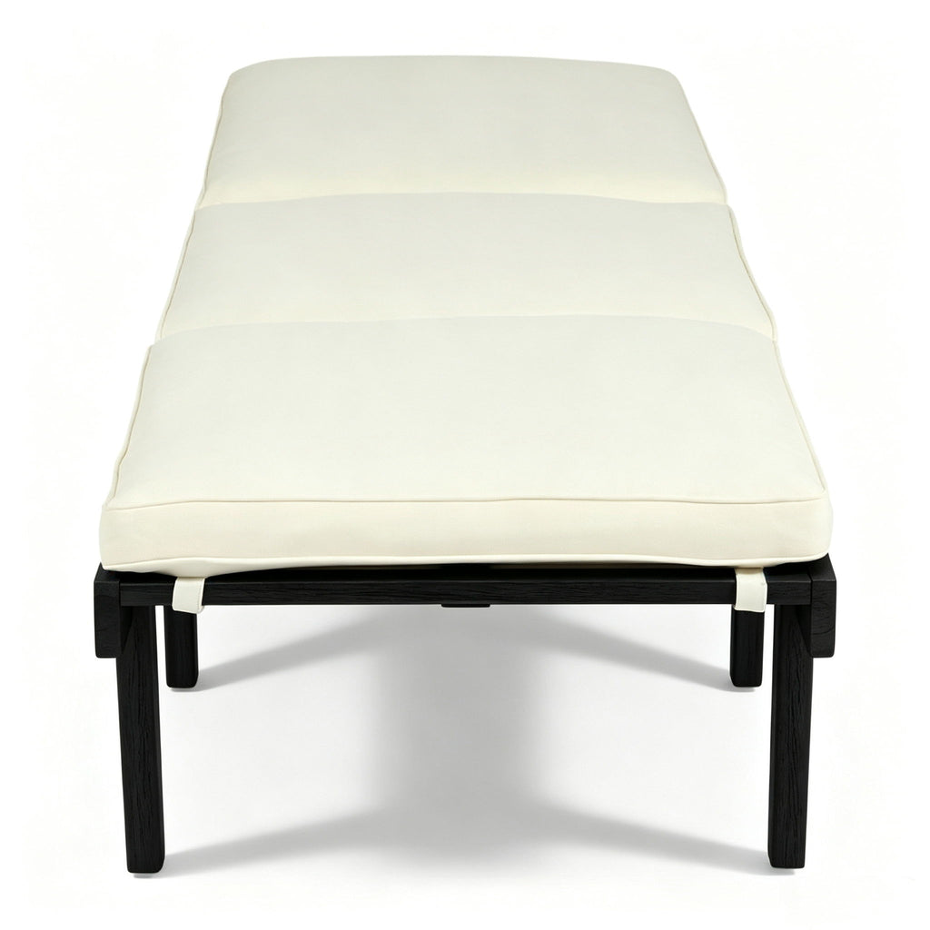 Ariana - Chaise Lounge With Cushion For Outdoor - Black