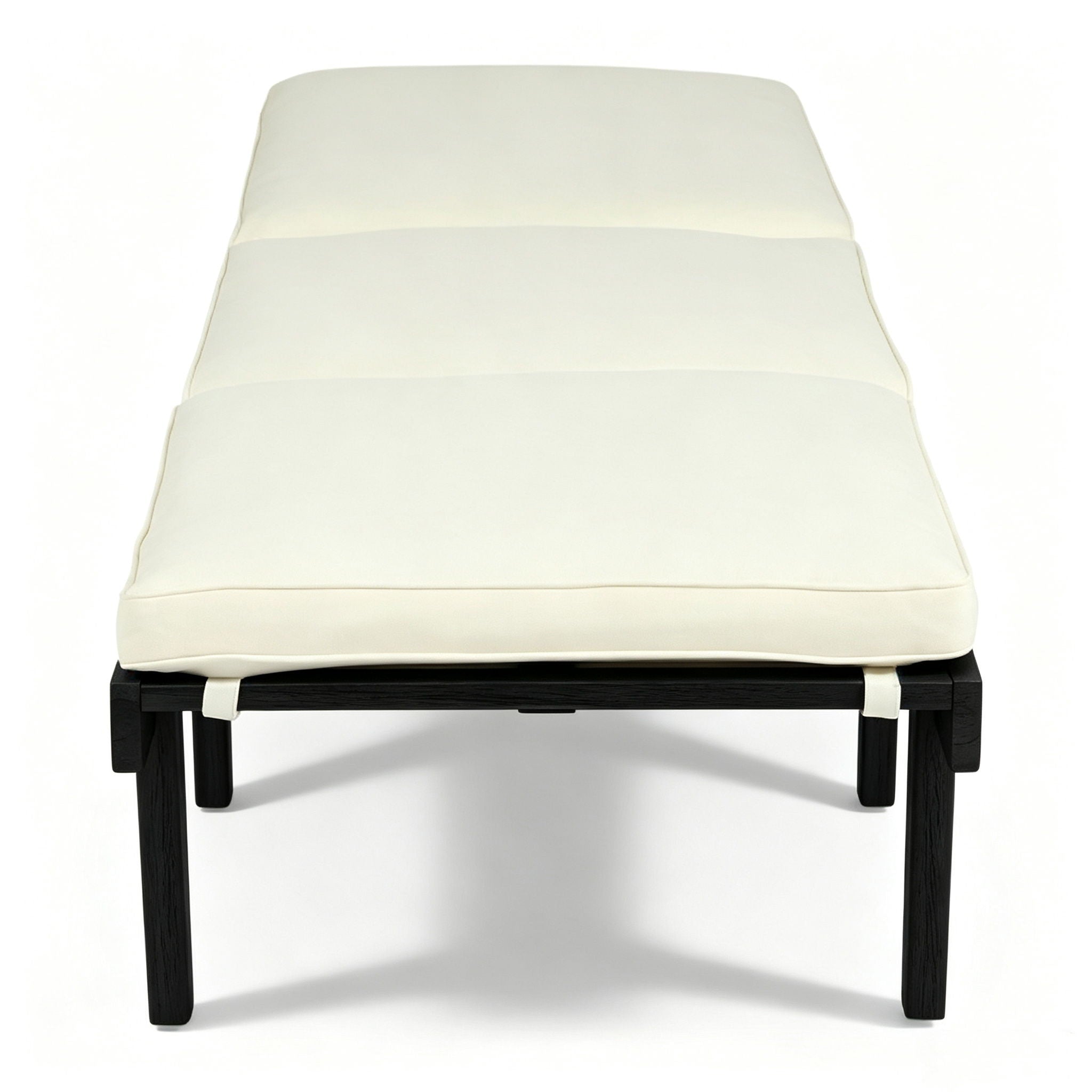 Ariana - Chaise Lounge With Cushion For Outdoor - Black