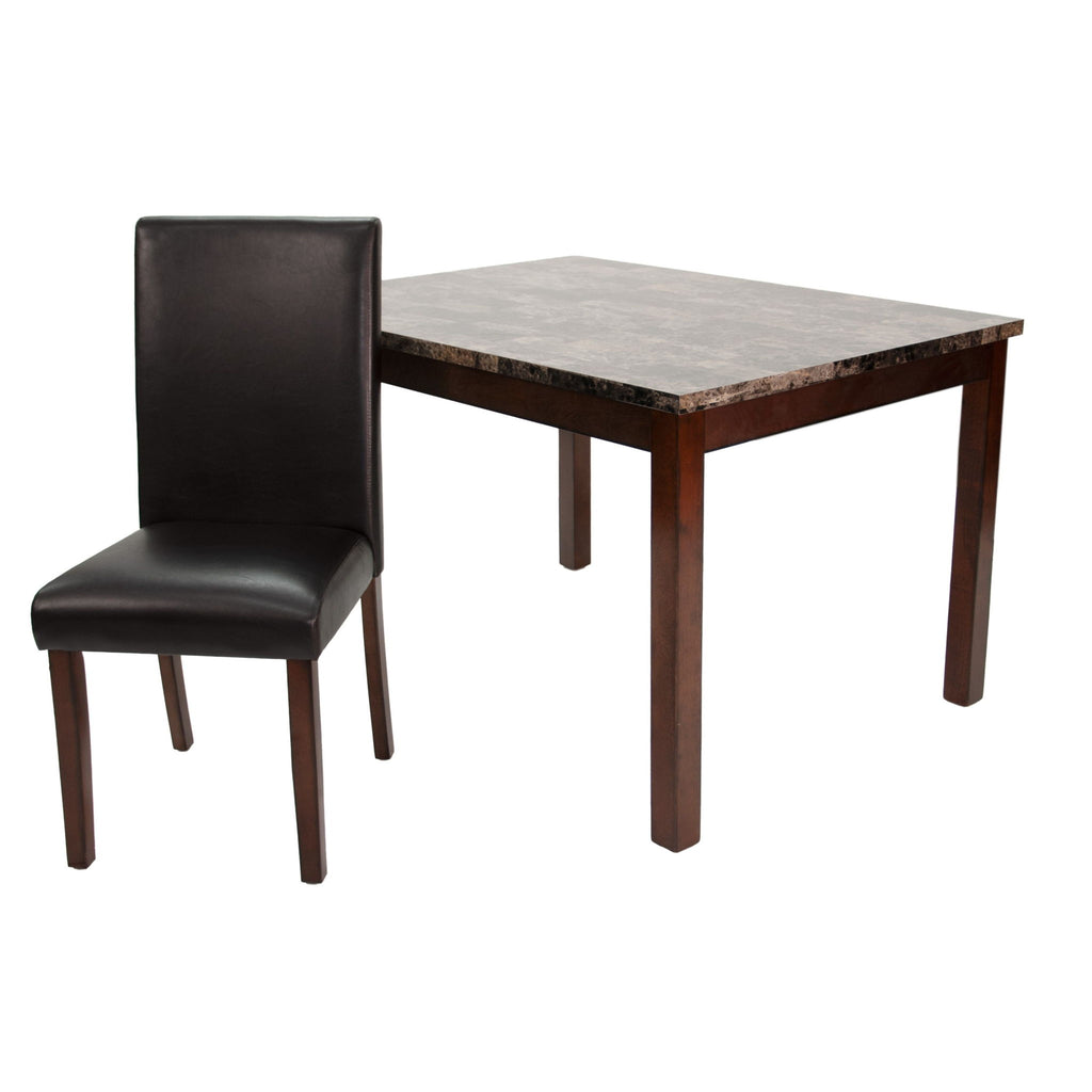 Dining Table With 4 Upholstered Side Chairs