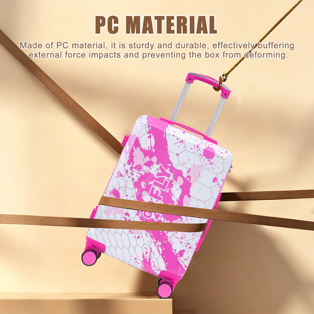 Luggage With Combination Lock, Lightweight Carry-On Suitcase