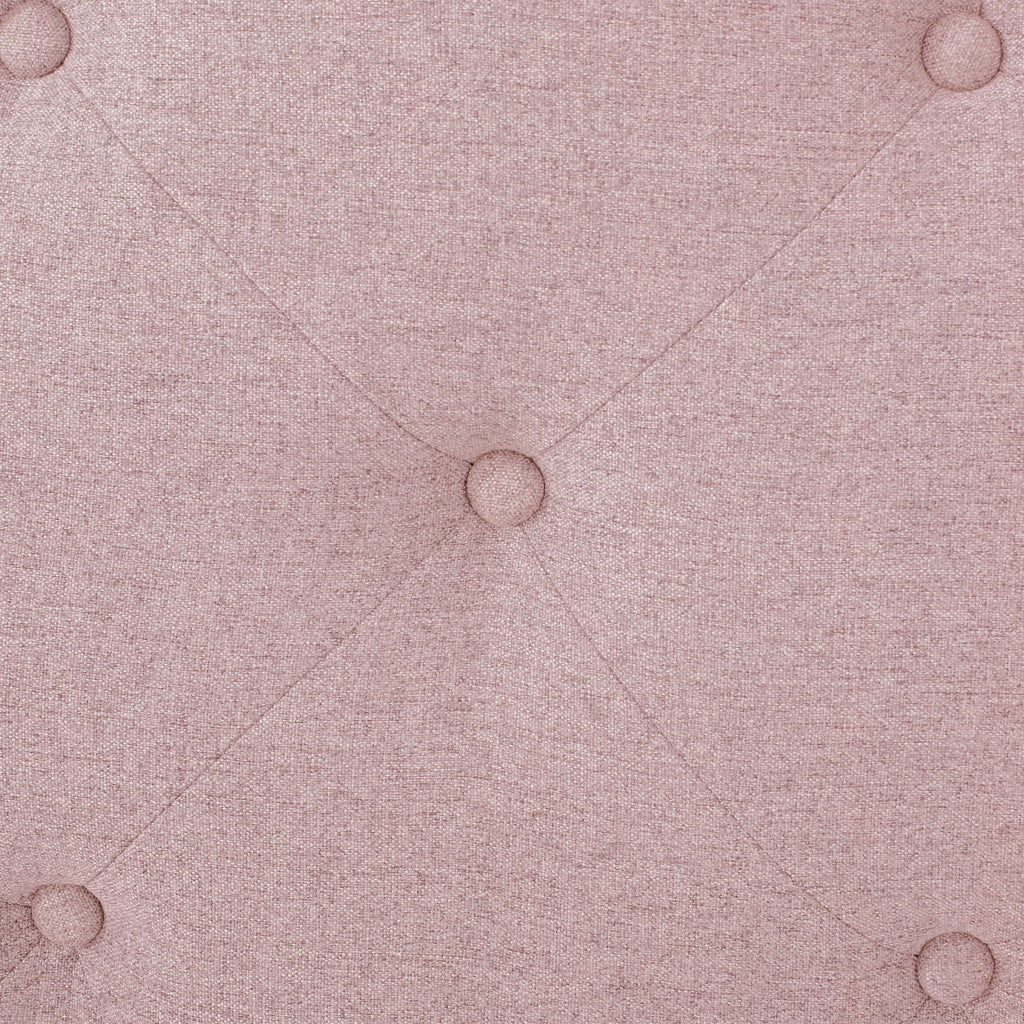 Flanner - Contemporary Fabric Upholstered Twin Headboard - Blush