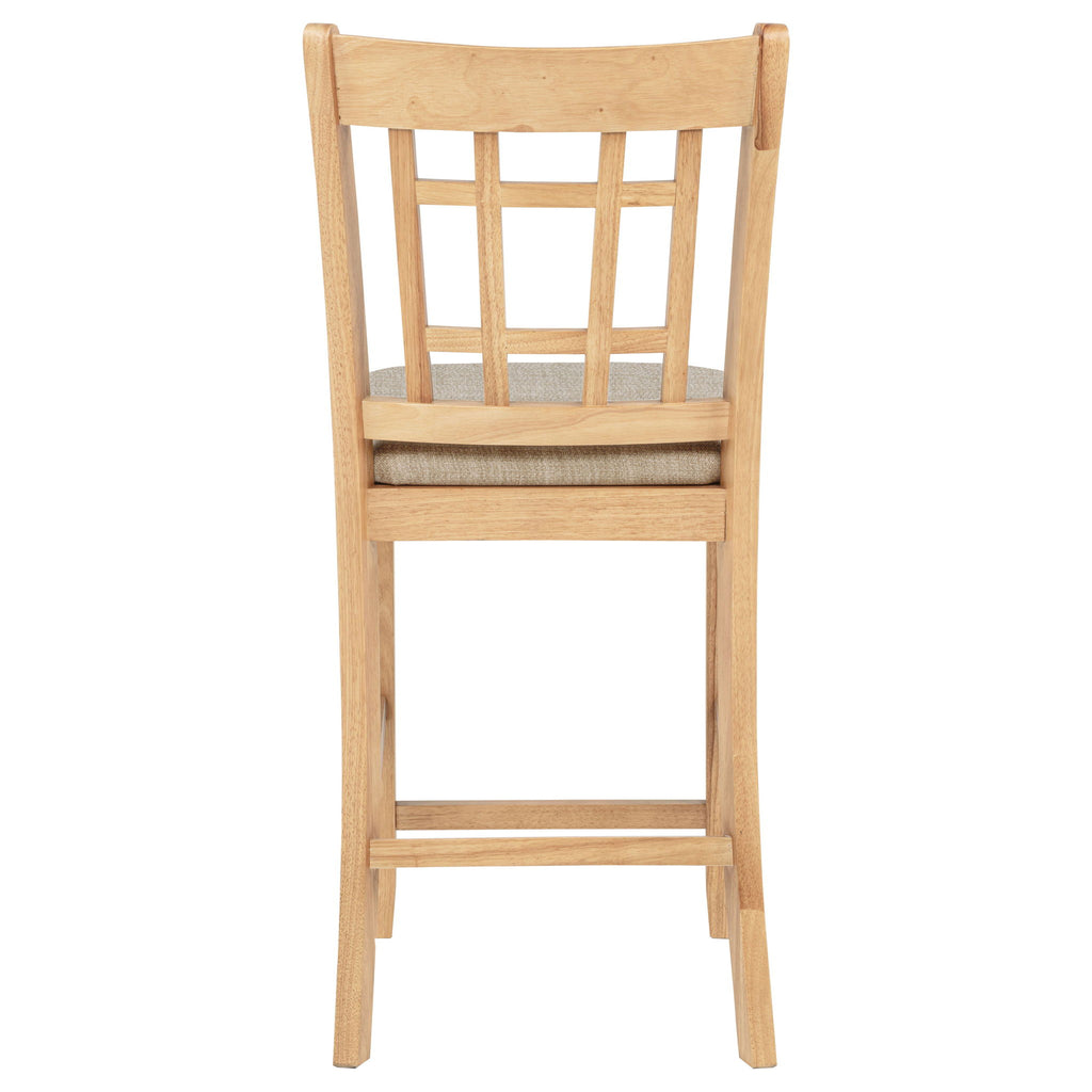 Davis - Counter Height Dining Chair Linen (Set of 2) - Light Oak
