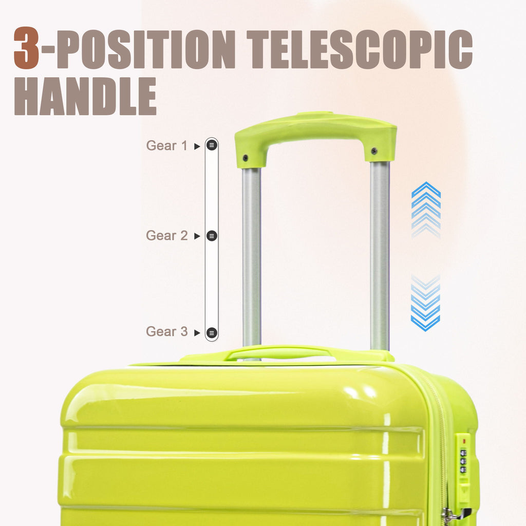 Luggage Set 14" / 20" With Combination Lock And Cosmetic Case