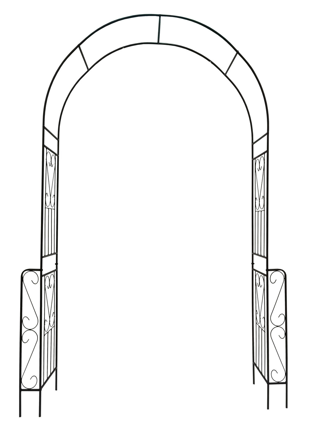 Metal Garden Arch Garden Arbor Trellis Climbing Plants Support Rose Arch Outdoor Arch