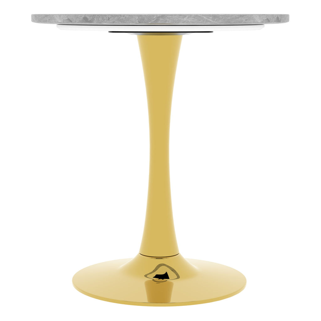 Coffee Table With Round Top For Living Rooms - Golden