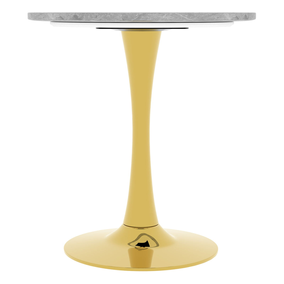 Coffee Table With Round Top For Living Rooms - Golden