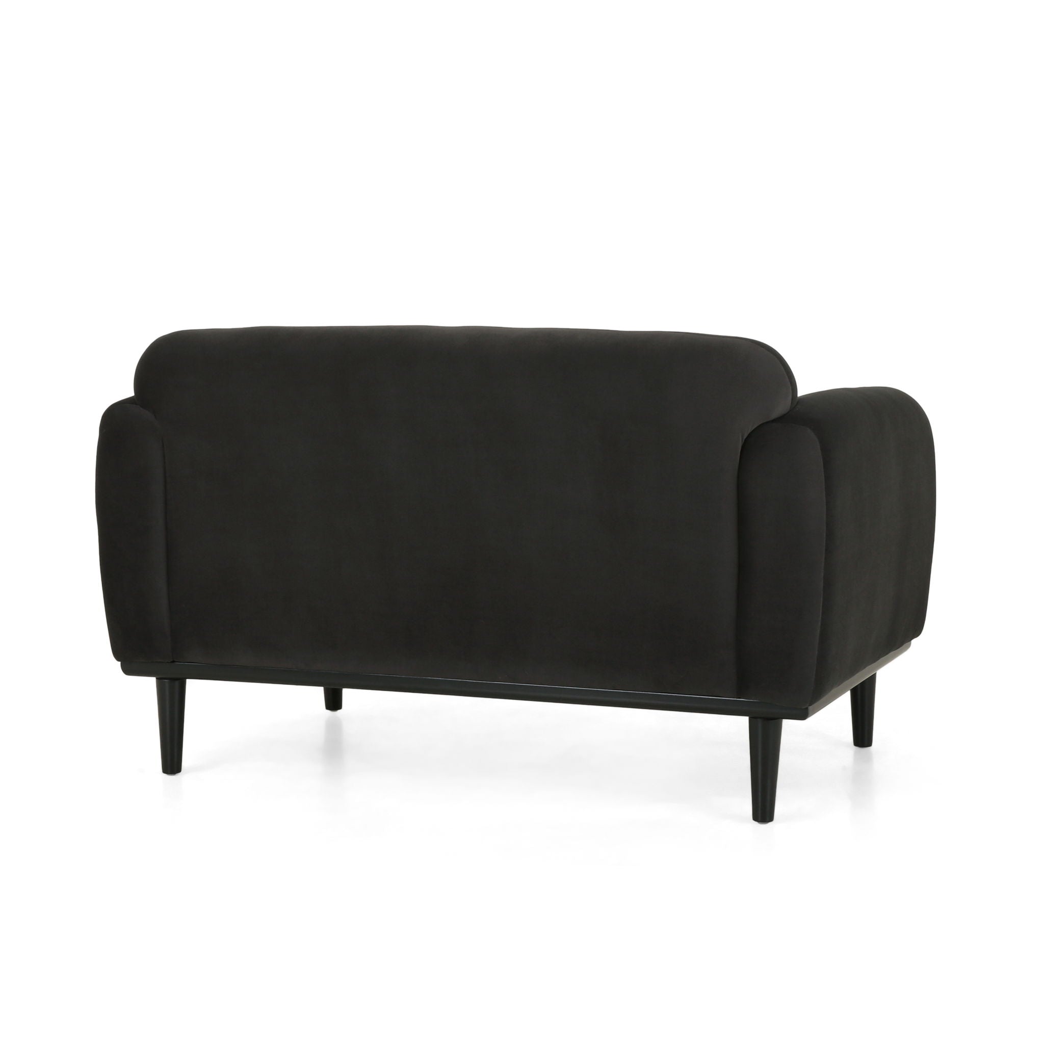 Sway - Upholstered Loveseat With Wood Legs And Round Arms