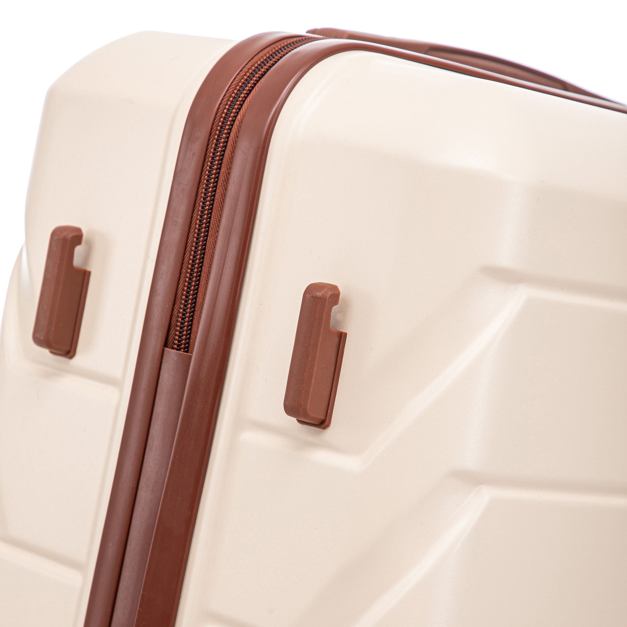 Hard Shell Luggage With Scratch Resistant Surface, 4 Wheels, Combination Lock & Side Hooks