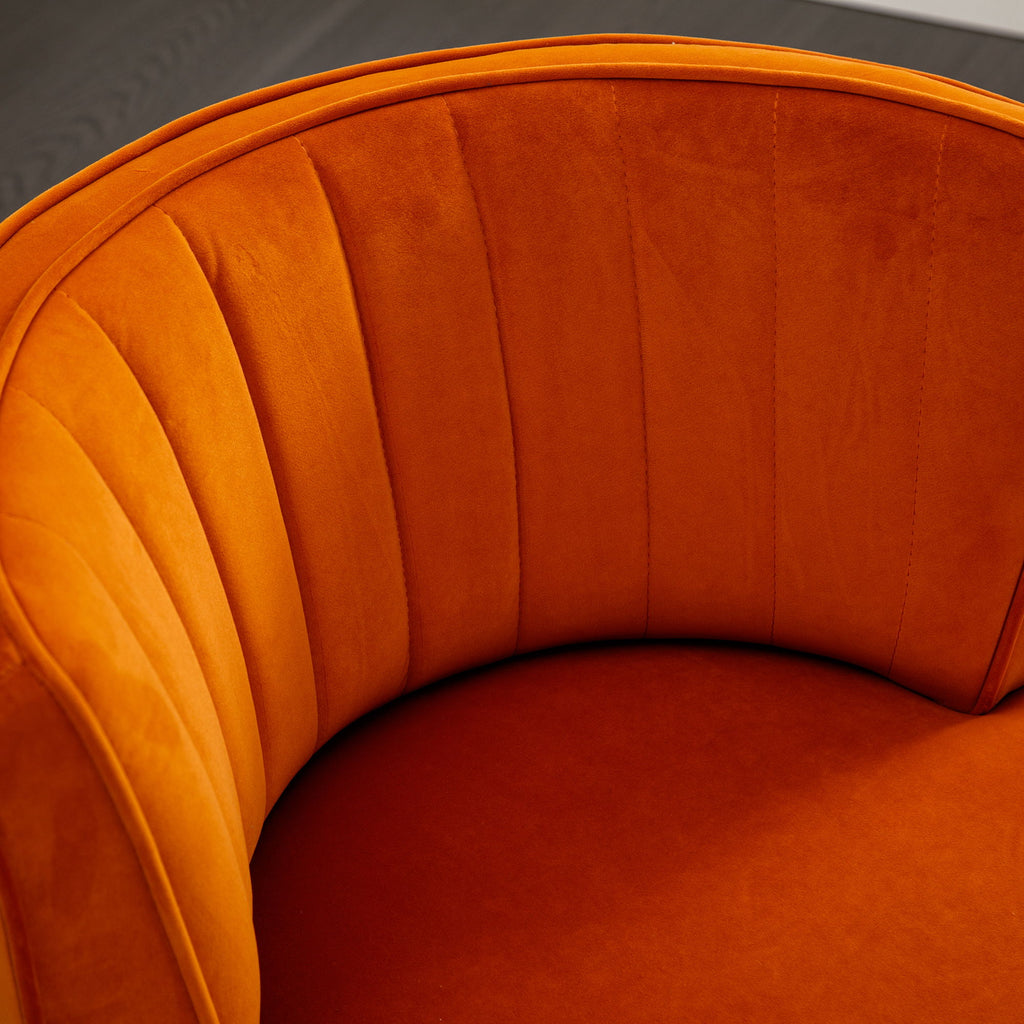 360 Degree Swivel Cuddle Barrel Accent Sofa Chair