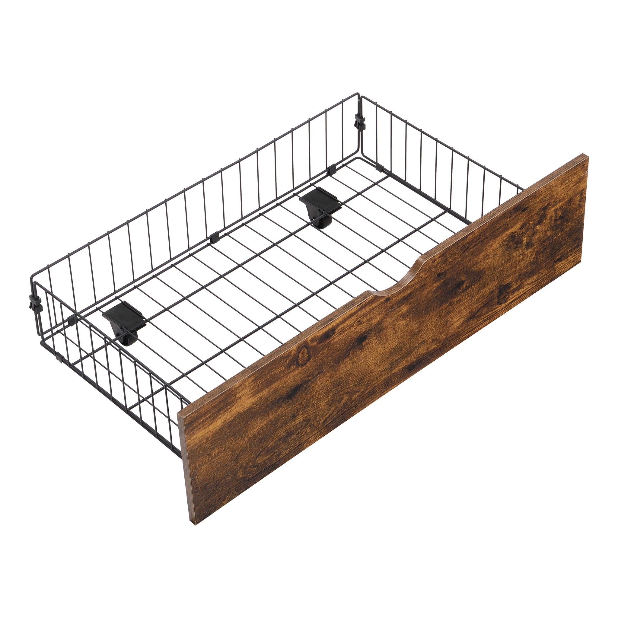 Modern Platform Bed, USB Charging Station, 2 Drawers, LED Lights