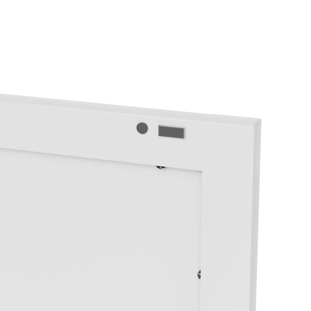 Tall Corner Storage Cabinet With 2 Doors, 5-Tier With Adjustable Shelve, Freestanding - White