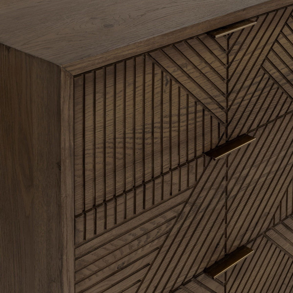 Santa - 6-Drawer Dresser - Toasted Brown