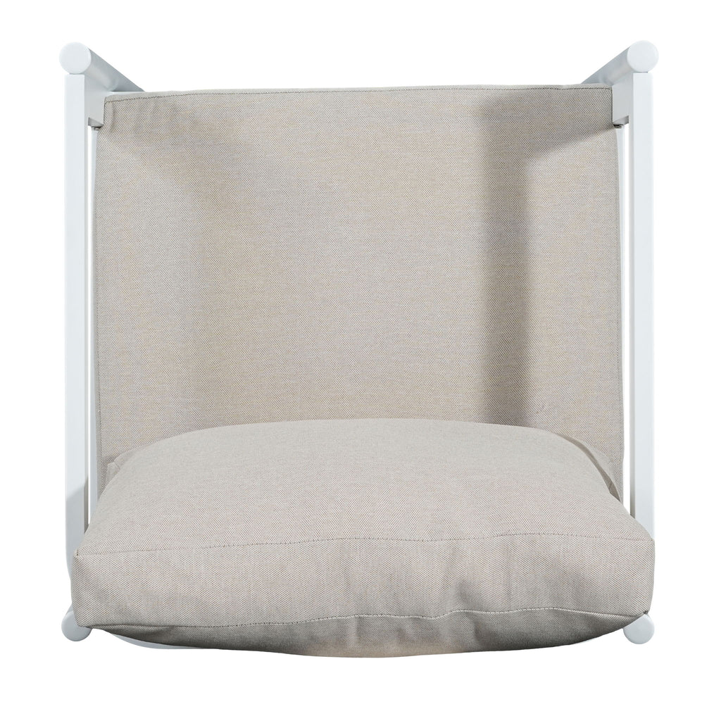 All-Weather Outdoor Dining Chair (Set of 2) - Beige / White