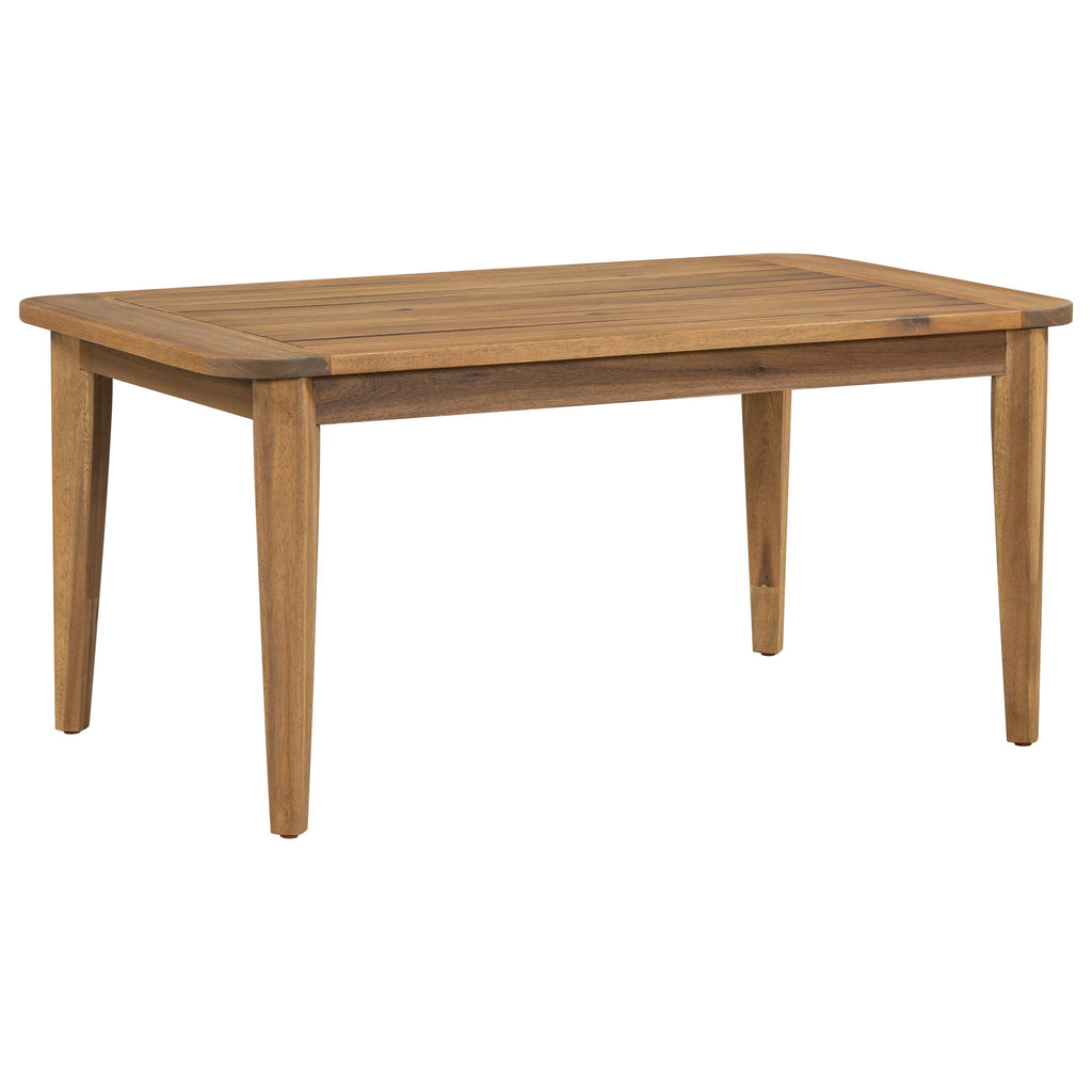 Westin - Outdoor Acacia Wood 4 Pieces Chat Set - Teak / Beige