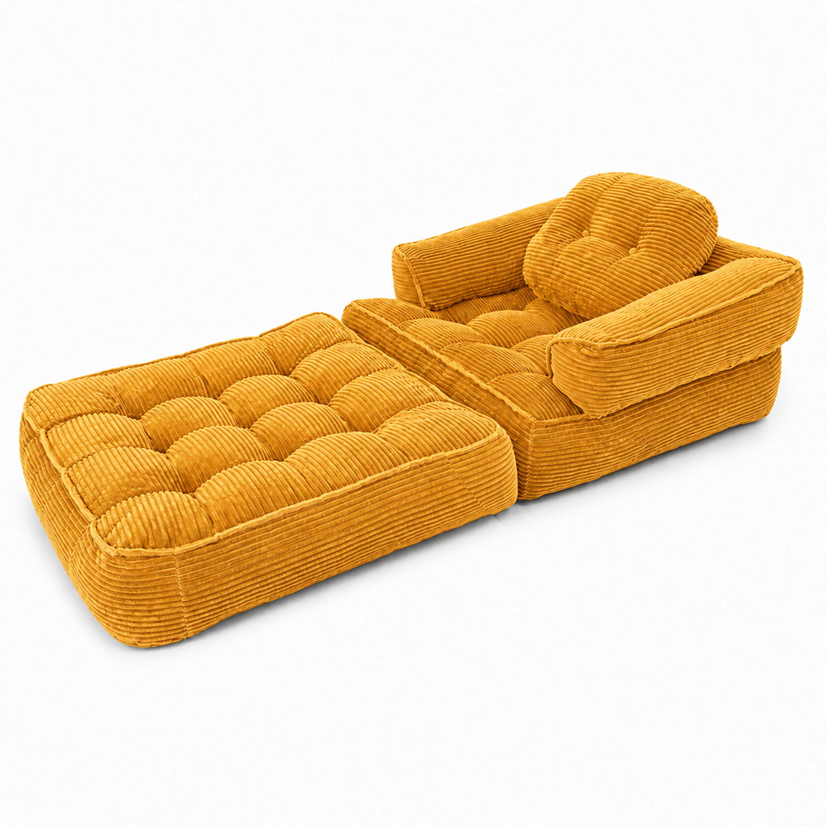 Convertible 2 In 1 Armrest Sofa For Bedroom