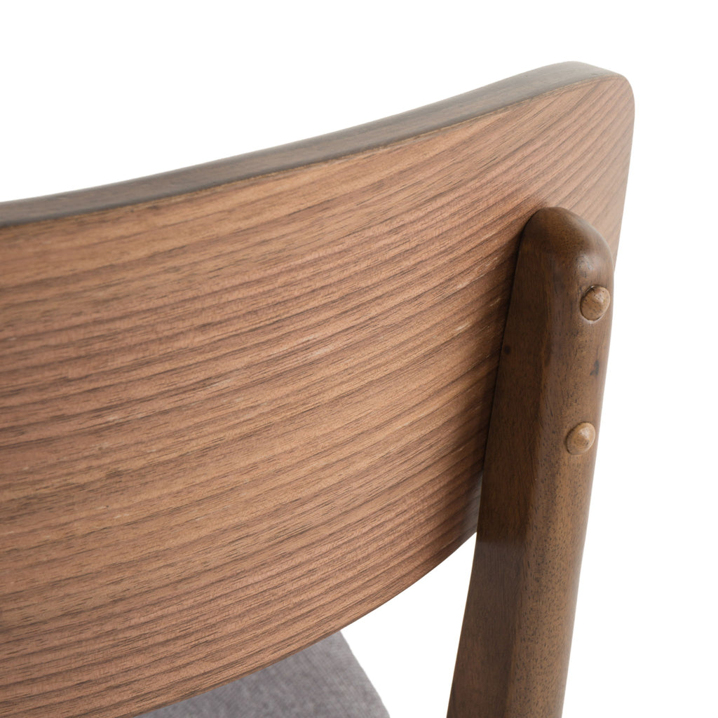 Elegant Fabric Dining Chair With Cushioned Seat