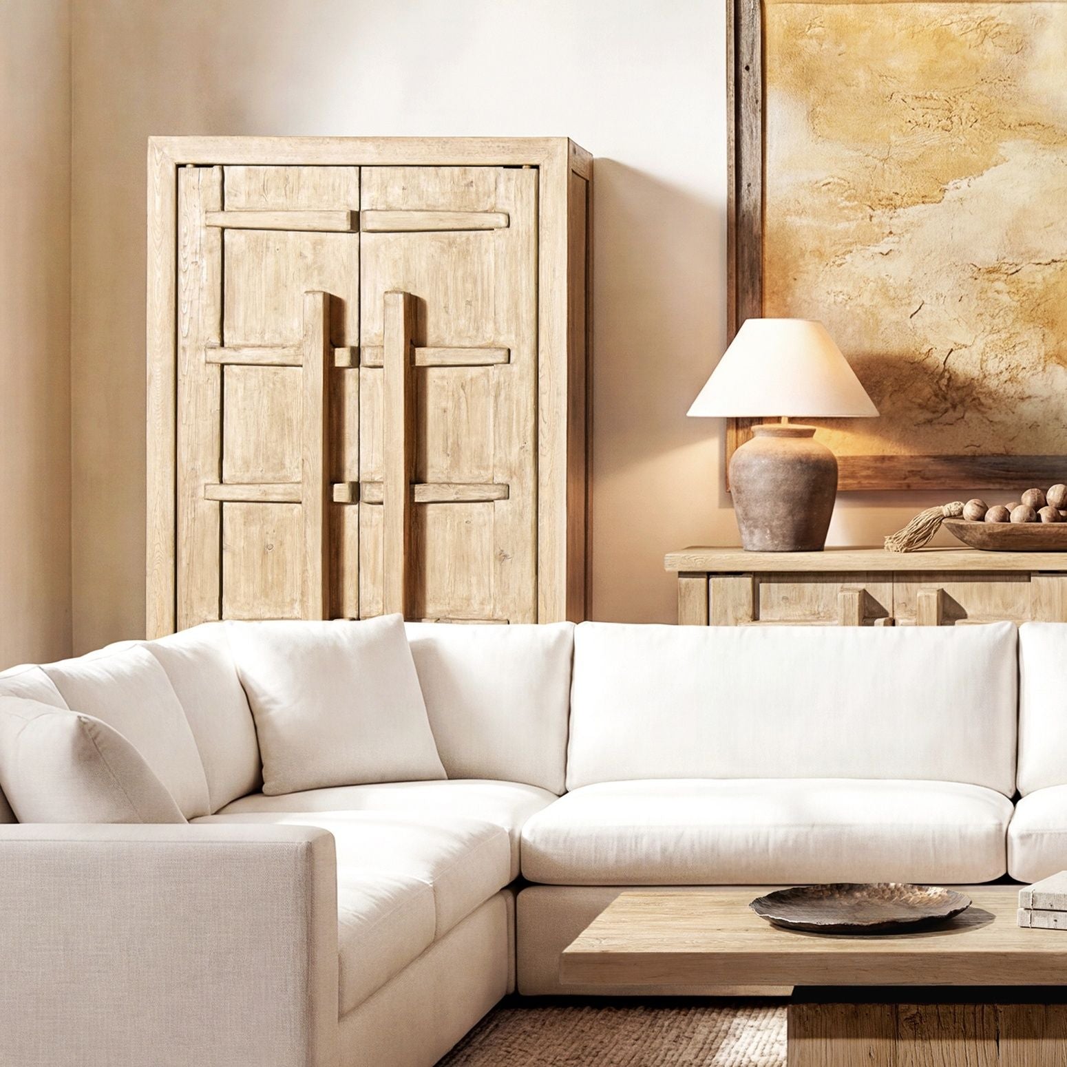 Rowan - Storage Cabinet With Double Doors - Natural