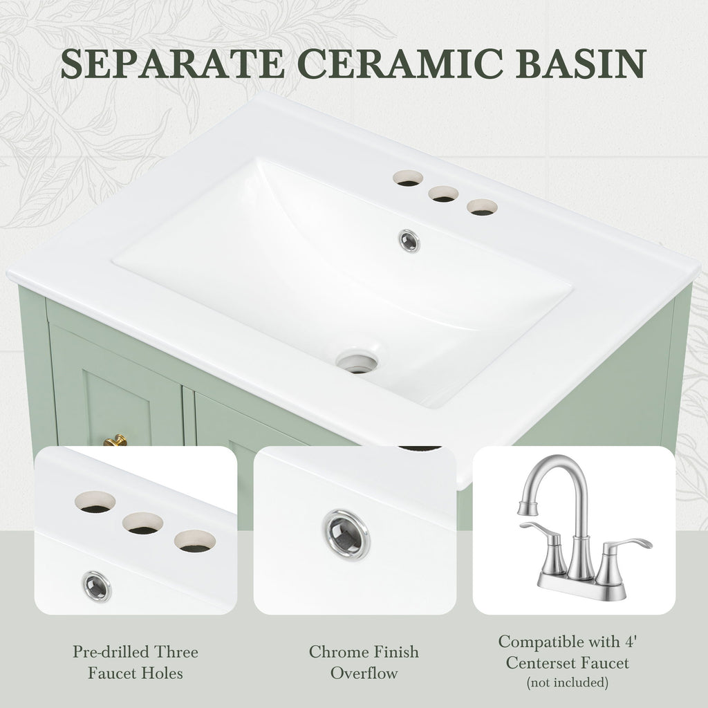 Bathroom Vanity With Storage, Removable Dividers