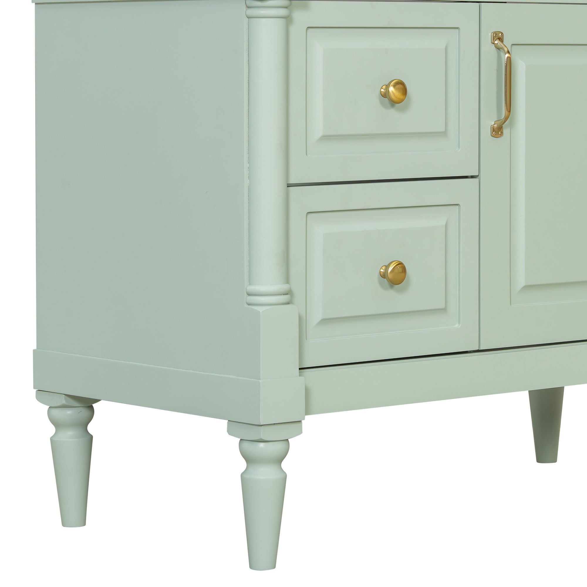 Freestanding Bathroom Vanity With Sink, Adjustable Shelf, Flip Drawer