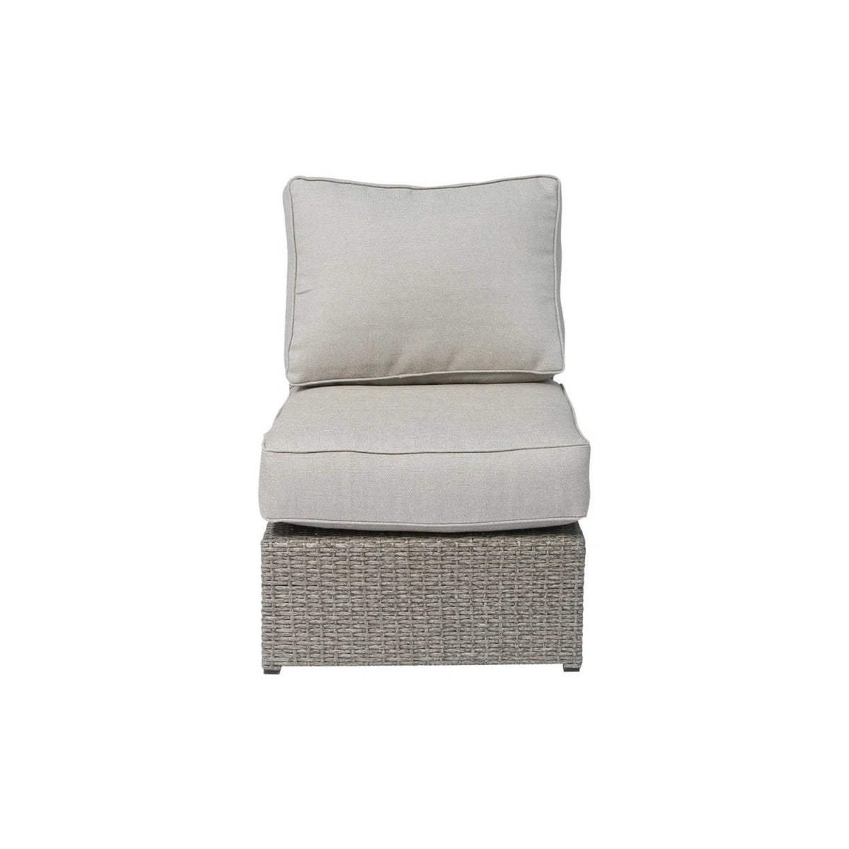 Outdoor Sectional Set With Cushions, Reversible Modular Design, Weather Resistant - Gray Mix