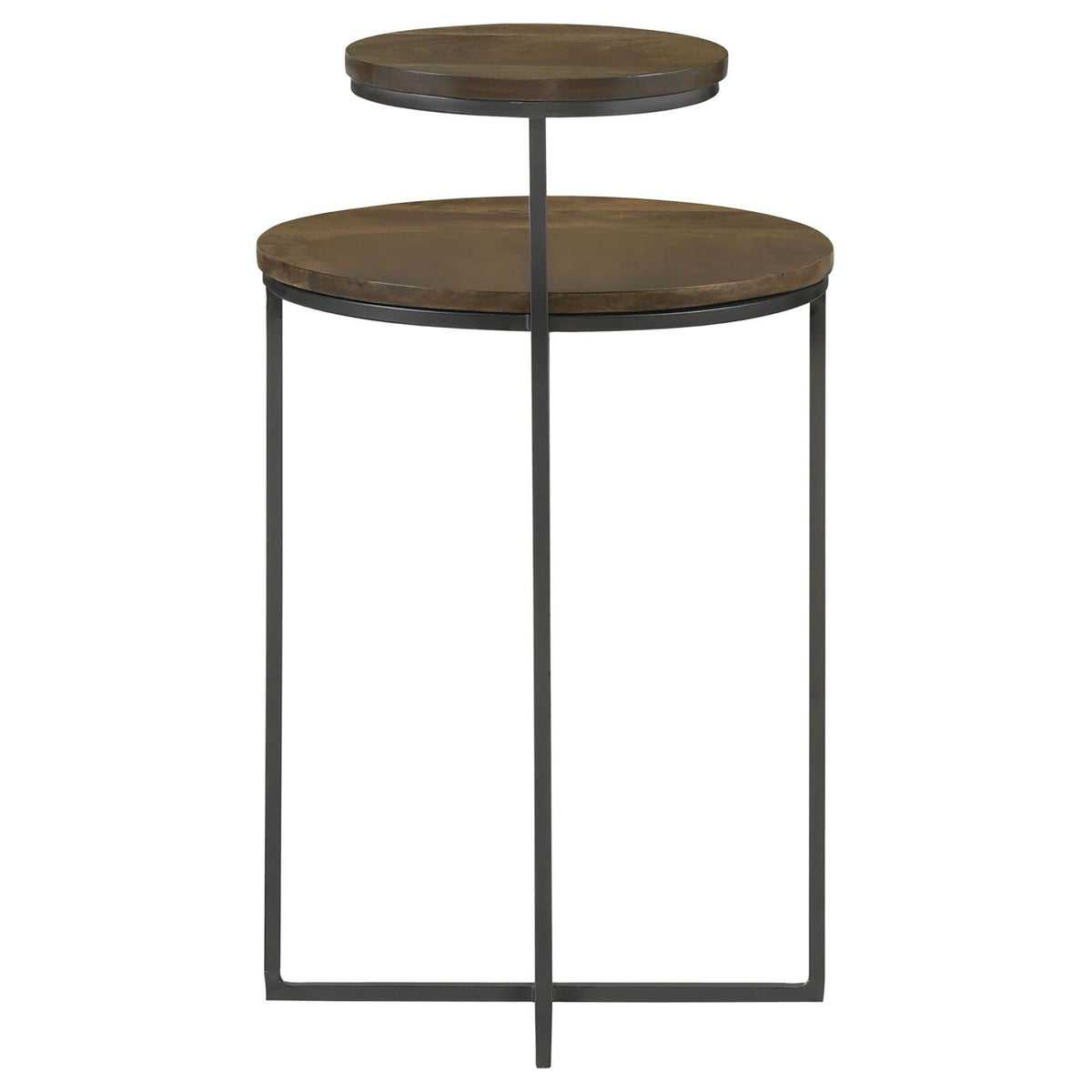 2 Tier Accent Table - Brown