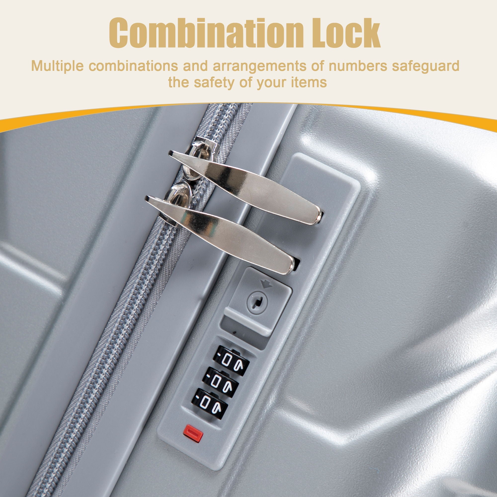 Hard Shell Travel Luggage With Scratch Resistant Surface