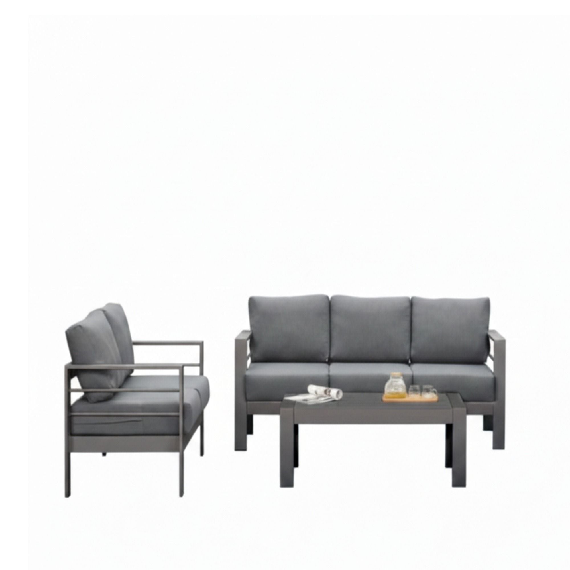 Outdoor Patio Set All-Weather With Thick Cushions