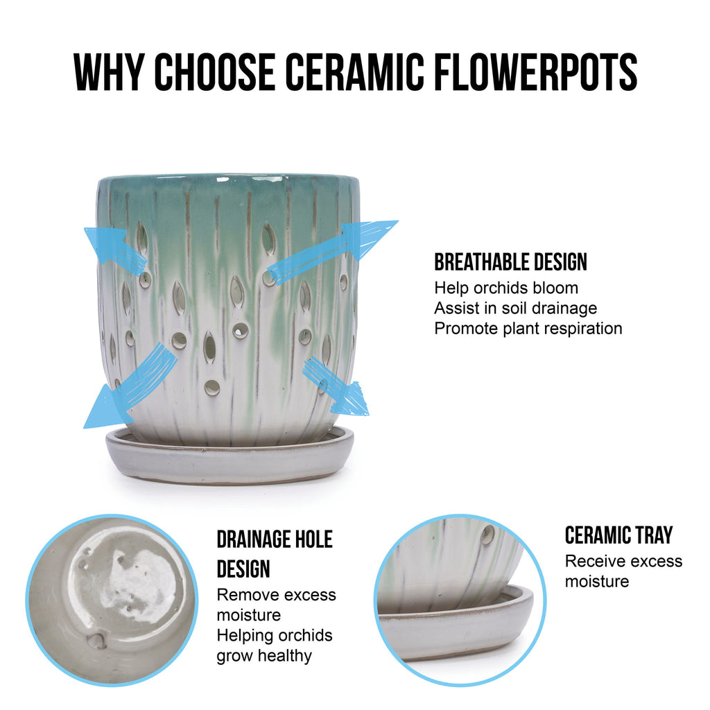 Flowerpot With Drainage Hole (Set of 2)