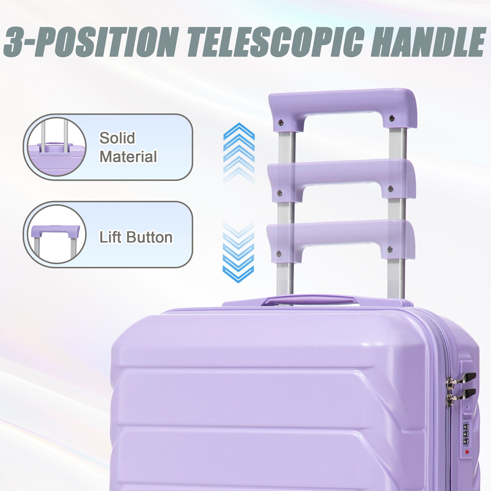 Spinner Luggage Set & Combination Lock