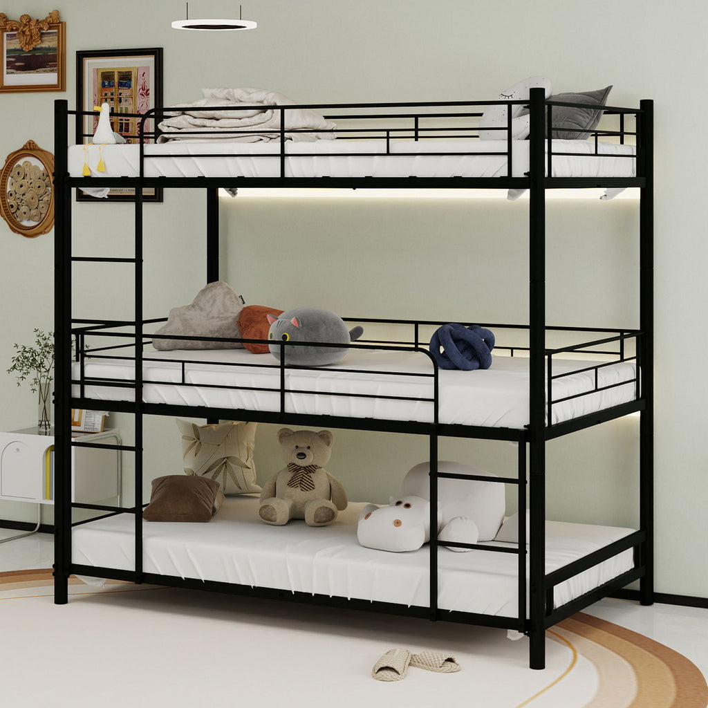 Triple Frame Bed With Built In Ladder