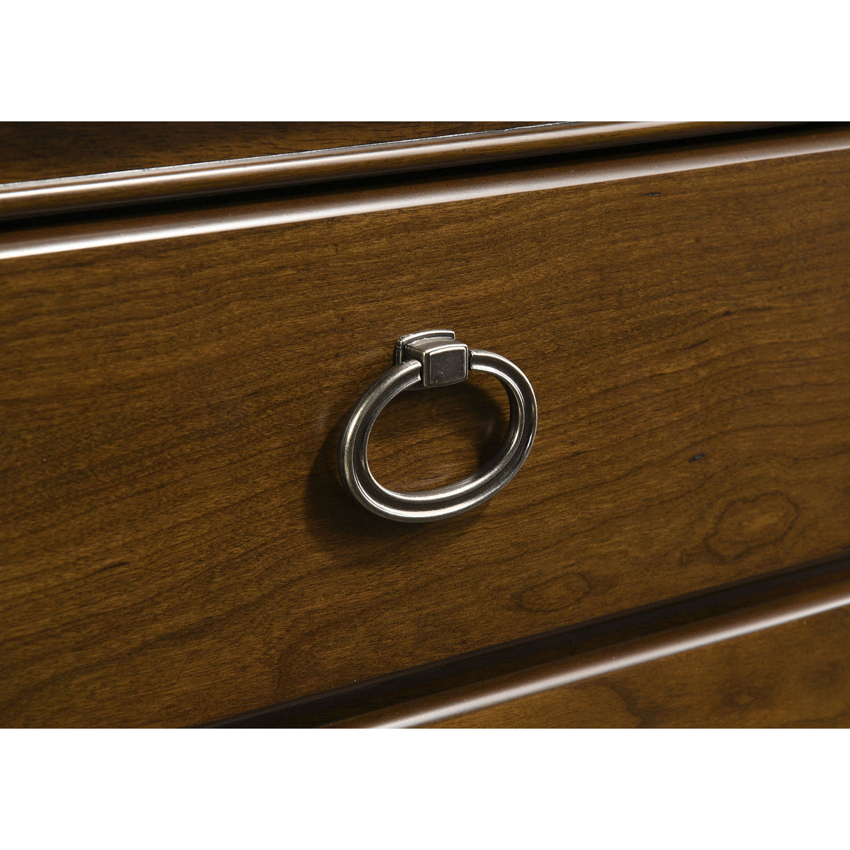 Leonide - 9 Drawer Dresser With Mirror - Cherry