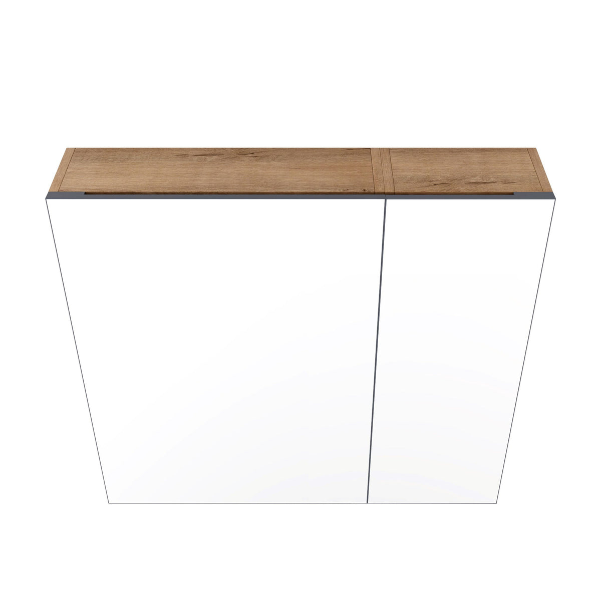29.63" Wall Mounted Cabinet With Adjustable Shelves Storage Cabinet For Bathroom - Imitative Oak