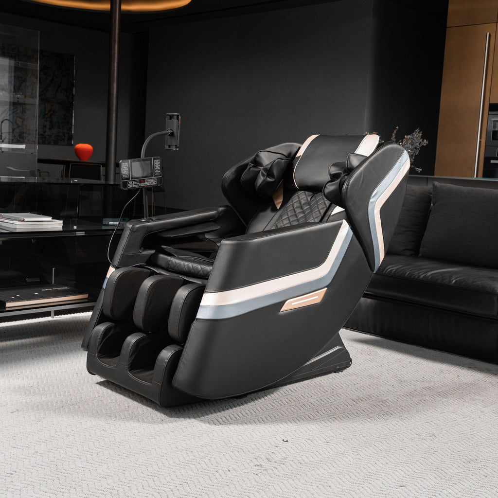 Massage Chair Recliner, Zero Gravity & Full Body Air Pressure - Black