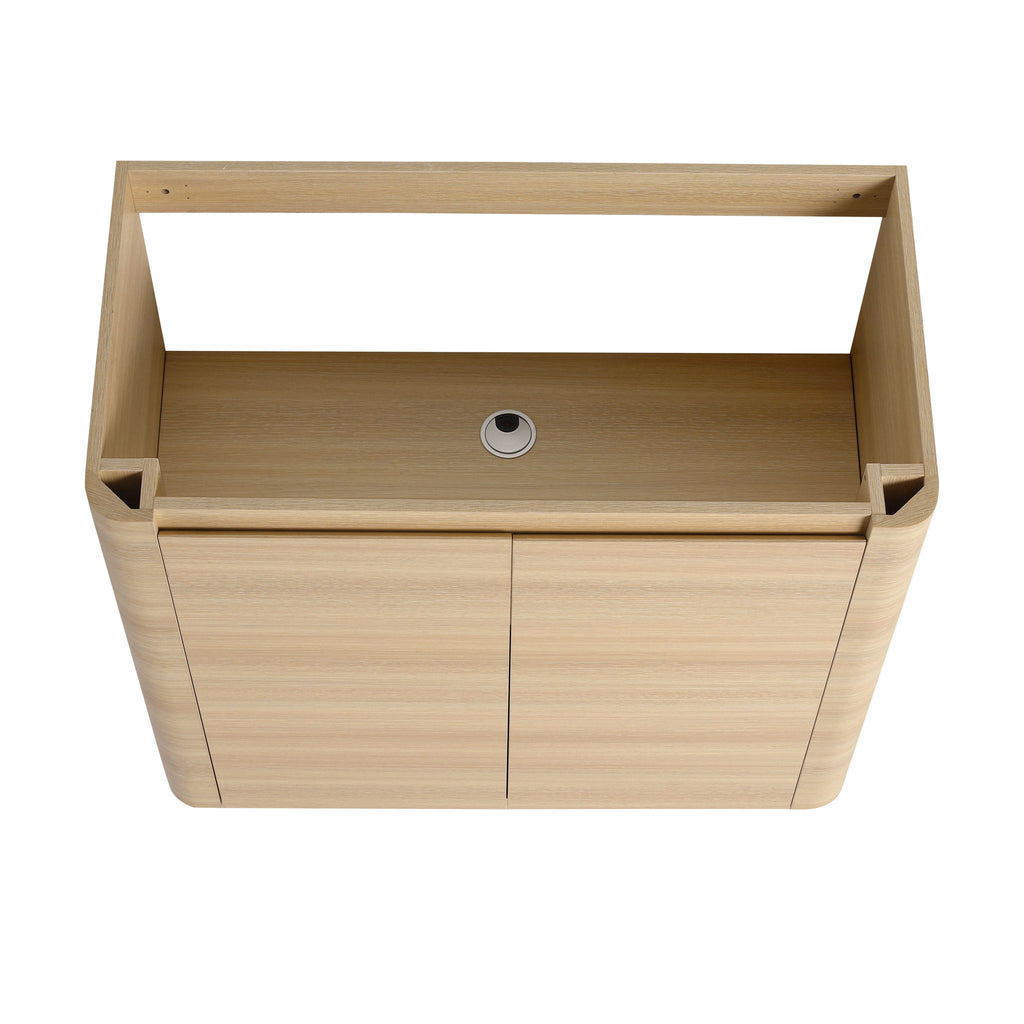 Freestanding Bathroom Vanity With Sink & 2 Soft Close Doors